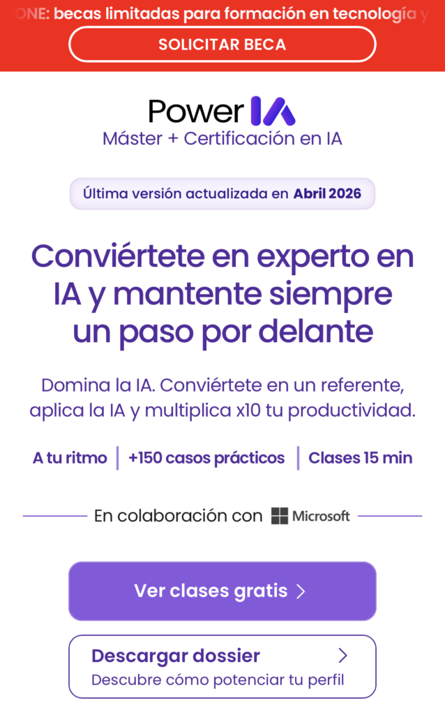 landing formación IA beneficios texto múltiples mensajes